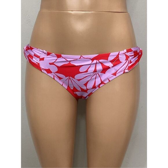 New. Trina Turk red and lilac twist side bikini bottom. 8. Retails $79 - Picture 2 of 9